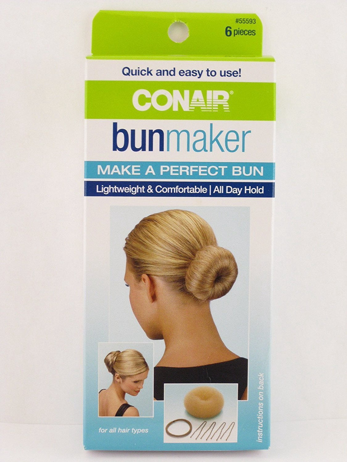 Bun Maker Set Blonde Lightweight Comfortable By Conair
