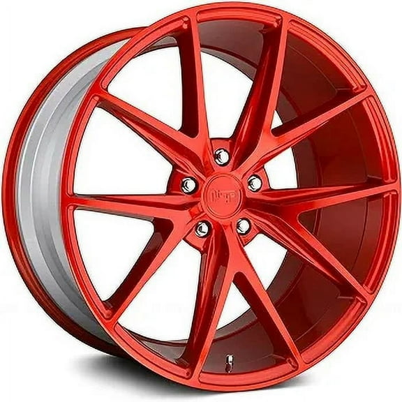 Niche M186 Misano 20X10 5X120 40Et 72.56Cb Candy Red Wheel