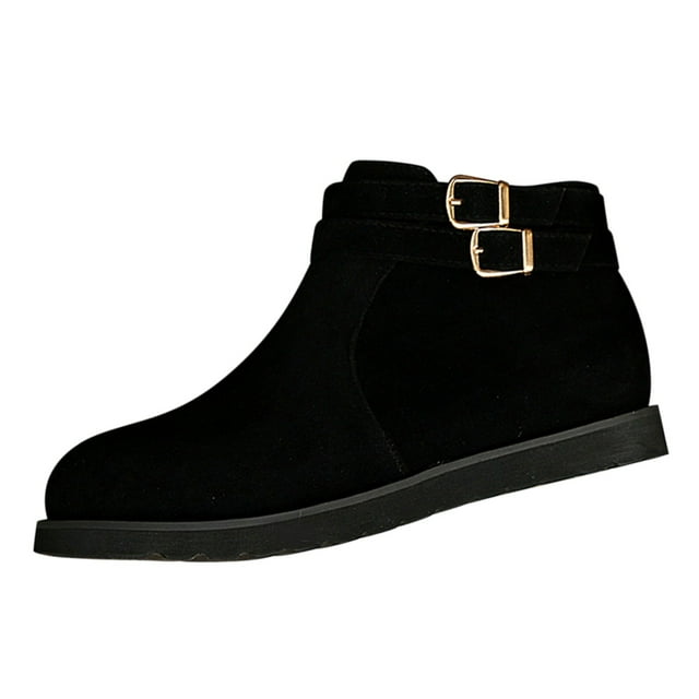 Cameland Bottes en Cuir pour Femmes Talons Hauts Bottines d'Hiver pour Femmes Chaussures