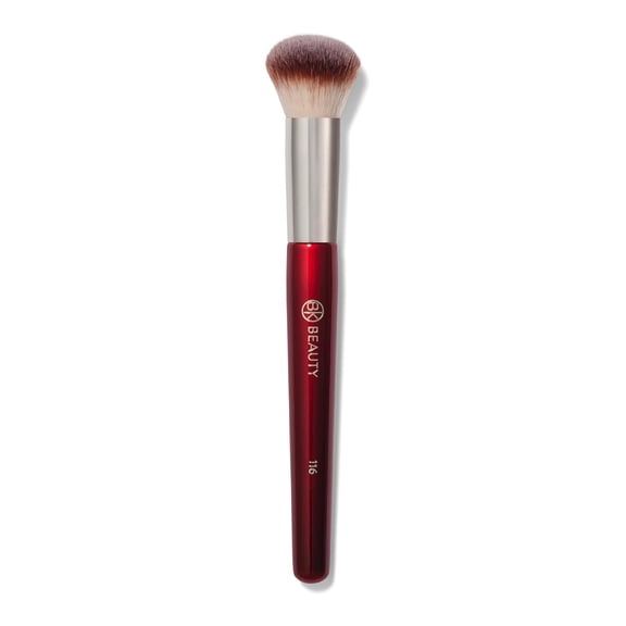 POZYIE BK Beauty 116 Small Round Skin Care Brush - A compact round makeup brush suitable for precise application of blush, contouring, bronze foundation and foundation liquid.