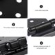 thumbnail image 4 of 8Pcs Black Overlay Cabinet Hinges For Home Kitchen Bathroom Use Self Closing Durable Hardware, 4 of 5