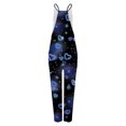thumbnail image 3 of Styesk Pantalons pour Femmes Combinaisons Sans Manches Amples en Lin Jambes Larges, 3 of 4