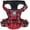 Checkered Red&Black, variant on PoyPet Dog Harness No Pull,Adjustable Soft Padded Pet Vest with Easy Control Handle,No Choke Reflective Front Dog Harness for Small Medium Large Dogs,Blue M