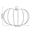thumbnail image 3 of LAIOWEI 2Pcs Floral Garden Pumpkin Wreath Form, Fall Wire Floral Frame, Halloween 3D Pumpkin Wreath Indoor Outdoor Garden Porch Kitchen DIY Craft Decorations #002, 3 of 8