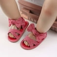 thumbnail image 2 of Zwiiyzr Unisex Baby First Walking Shoes 0-15 Months Infant Slingback Sandals Toddler Boys Girls Shoes Soft Sole Non-Slip Sandals Hot Pink, 2 of 9
