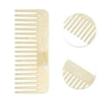 thumbnail image 3 of Unique Bargains 1 Pc Nineteen-tooth Rectangular Hair Comb Yellow Acetate Sheet, 3 of 6