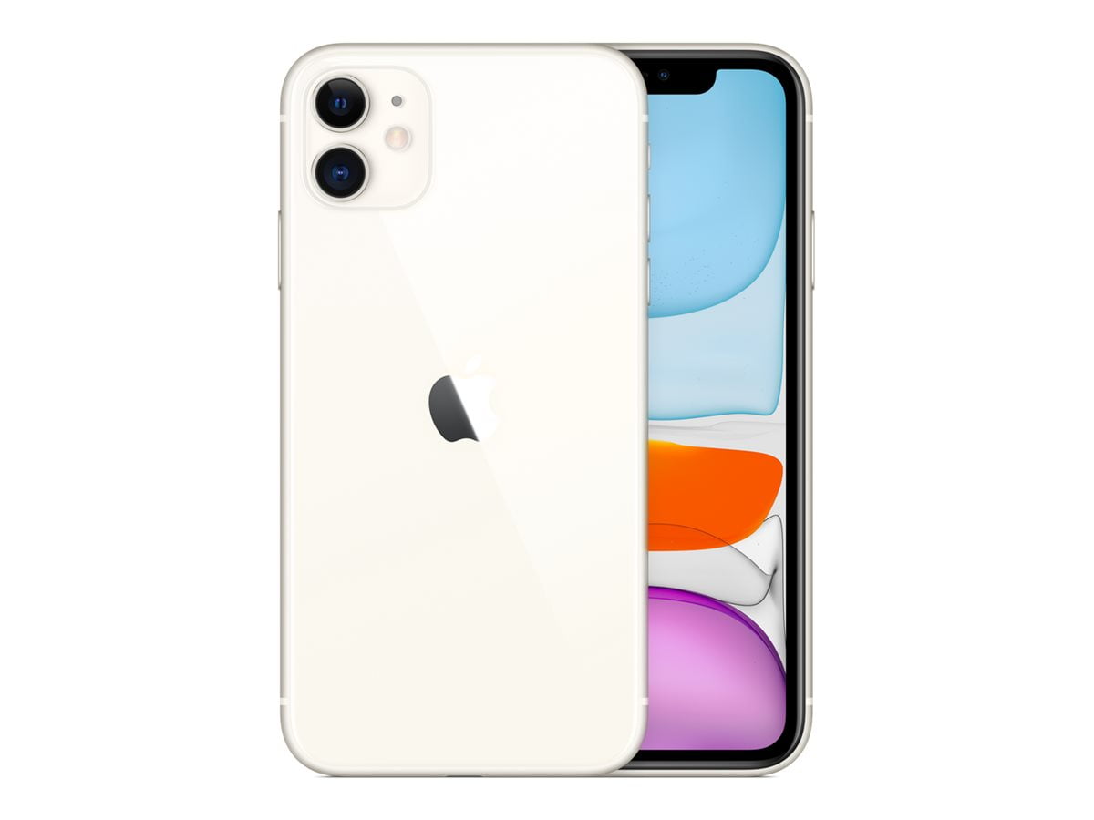 Zus Continentaal kleurstof Apple iPhone 11 - Smartphone - dual-SIM - 4G Gigabit Class LTE - 128 GB -  6.1" - 1792 x 828 pixels (326 ppi) - Liquid Retina HD display - 2x rear  cameras 12 MP front camera - white - Walmart.com - Walmart.com