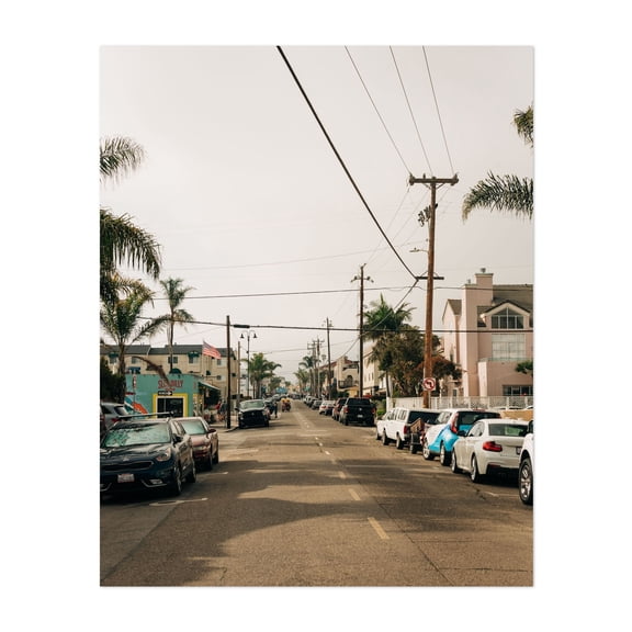 Cypress Street, Pismo Beach - Pismo Beach California Photography Unframed Wall Art Print 8 x 10 inches
