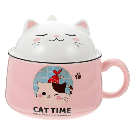 

Decorative Cartoon Bowl Instant Noddles Container Multi-Purpose Ceramic Bowl