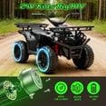 thumbnail image 6 of 24V Ride on Car, Kids ATV Quad with Bluetooth Music w/Storage Racs, Anti-Slip Tires, 160W Motors, Crash Bars, Power Display, LED Lights & Bluetooth, 24 Volt Ride on Toys for Toddlers Ages 3+, Black, 6 of 9