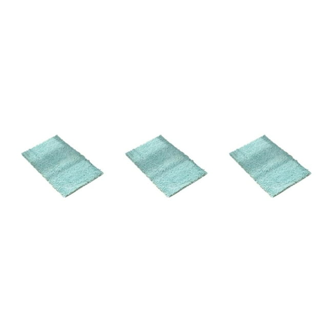 Youkk Polyester Chenille Bath Mat - Strong Water Absorption Exquisite Crafted Soft Texture No Shedding Sky Blue 40cm*60cm 3Set