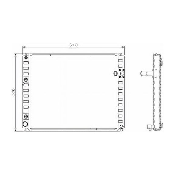 Radiator - Compatible with 2009 - 2012 INFINITI FX35 2010 2011