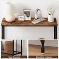 thumbnail image 5 of EastVita Console Table with 2 Storage Shelves,Entryway Table with Glass Shelf,Behind Couch Side Table,Metal Frame,Retro, 5 of 8