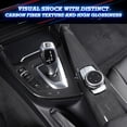 thumbnail image 4 of Xotic Tech Interior Gear Center Multimedia Panel Frame Cover Trim, Carbon Fiber Pattern, Compatible with BMW F30 F31 F32 F33 F34 F36 3GT 3 4 Series, F82 F80 M3 M4, 4 of 9