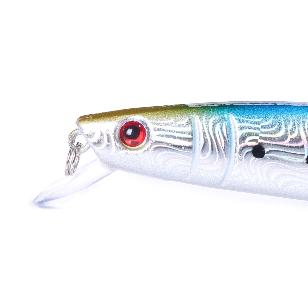 HENGJIA Minnow Fishing Lures Kit with Hooks for Saltwater Freshwater, Lure kit for Trout Bass Salmon Fishing,10PCS