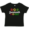 thumbnail image 3 of Inktastic Juneteenth 6-19-1865 with Flowers Boys or Girls Baby T-Shirt, 3 of 5