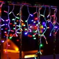 thumbnail image 2 of Guirnalda de luces LED decorativas de 4 m, 40 LED, 3 modos, alimentada por pilas, para Navidad, bodas y fiestas (luz multicolor)., 2 of 7