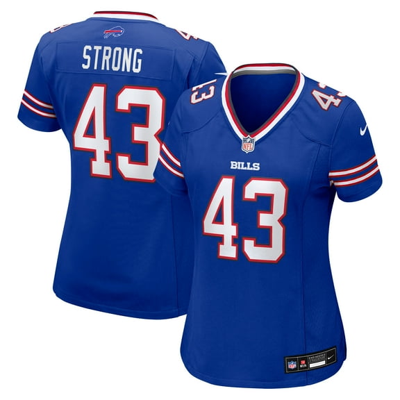 Women's Nike Dorian Strong Royal Buffalo Bills Team Game Jersey