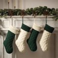 thumbnail image 4 of Venta al por mayor Medias navideñas tejidas con cable Medias navideñas de gran tamaño de 18 "para decoración de temporada navideña familiar, 4 of 4