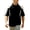 Black, variant on Mens Raglan Half Sleeve T Shirt- Stretch Loose Fit Color Block Crew Neck Summer Casual Tees White Size M