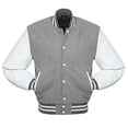 thumbnail image 2 of Yokua Men’s Varsity Baseball Letterman Wool Body Genuine Leather Sleeves Bomber American Style Varsity, 2 of 7