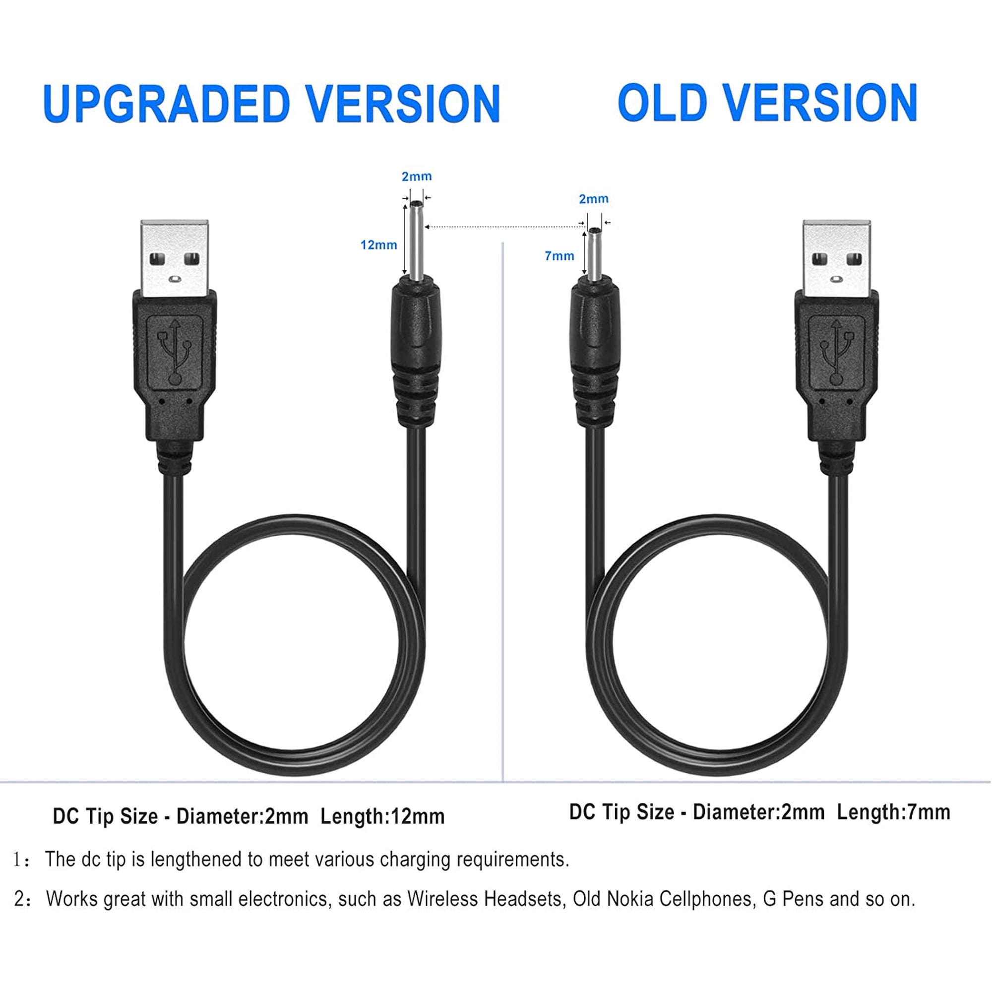 USB DC Charger Charge Charging Cable for Mini S530 Smallest