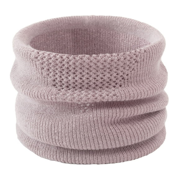 Xfvqtps Loop Scarf for Womens Necks Warmer Knitting Hollow Out Solid Color Cozy Soft Comfortable Windproof Coldproof Warm Fall Winter Neck Gaiters Khaki