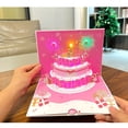 thumbnail image 4 of Light Up 3D Birthday Card with Music Celebration Card Family Gathering Card, 4 of 11