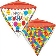 Mayflower Distributing 63429 17 inch GEOMETRIC BDAY DIAMOND - PKG