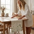 thumbnail image 4 of Iumwxz Table Runner Water Repellent Stain Resistant Dining Table Floral Print Linen Strip Home Kitchen Decor Spring Flower Decorative Long Desk Scarf, 4 of 7