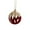 C, variant on Steadline Glitter Red Christmas Ornaments - 8cm Velvet Hanging Balls with Gold Sparkle for Holiday Tree Party Decor - Festive Seasonal Decoration Collection