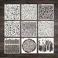 thumbnail image 5 of 16Pcs Hollow-out Painting Templates Classic Geometric Drawing Graffiti Stencils, 5 of 8