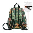 thumbnail image 5 of FORMRS School Backpack with Front Zippered Pocket 12" Student Travel Daypack, Brown Christmas Gingerbread, 5 of 6