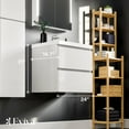 thumbnail image 2 of Eviva Glazzy 24" Glossy White Wall Mount Modern Bathroom Vanity w/ White Integrated Top, 2 of 7