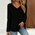 thumbnail image 2 of Aoiroe Womens Fitted Tshirt Womens Fall Tops Pack Of Long Sleeve Shirts Women Women'S Clothing Womens Long Sleeve T Shirts Women'S Tops, Tees & Blouses Womens Tops Shirts For Women Black L, 2 of 5