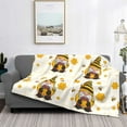 thumbnail image 2 of Uemuo Beekeeper Gnome Holding A Glass Printed Throw Blanket for Couch, Fluffy Fuzzy Blankets for Bed, Sofa, Cozy Flannel Faux Fur Blanket-, 2 of 6