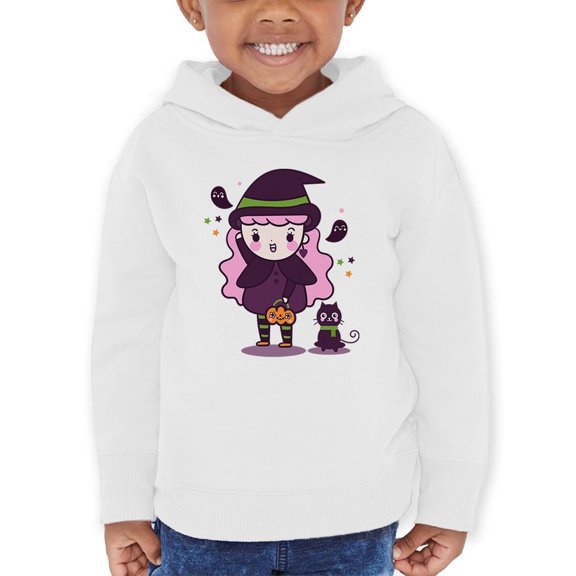 Cute Trick Or Treat Witch Hoodie Toddler -Image by Shutterstock, 5 Toddler