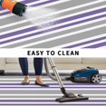 thumbnail image 5 of Purple Grey Striped Outdoor Rug for Patio/Deck/Porch, Non-Slip Large Area Rug 5 x 8 Ft, Horizontal Lines Simple Minimalist Indoor Outdoor Rugs Washable Area Rugs, Reversible Camping Rug Carpet Runner, 5 of 8