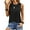 Black, variant on UVN Tank Tops for Women Summer Sleeveless Eyelet Blouse Casual Crew Neck Basic Tees