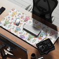 thumbnail image 2 of Long Mouse Pads for Desk,Colorful Fairy Flower Pattern Desk Mats on Top Of Desks, Desk Mouse Pad Extra Large with 3mm Non-Slip Base and Stitched Edge for Gaming,Office,Work,Home 35.4"x15.7", 2 of 6