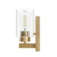 thumbnail image 4 of Hunter - Hartland 1-light Alturas Gold, Small Sconce Light, Dimmable, Transitional Style, for Bedrooms, Dining, Living Rooms - 13072, 4 of 6