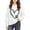 White L, variant on Abtuhar Fall Hooded Pullover Sweatshirt for Kids Girls Solid Long Sleeve Tops for 1-10 Years