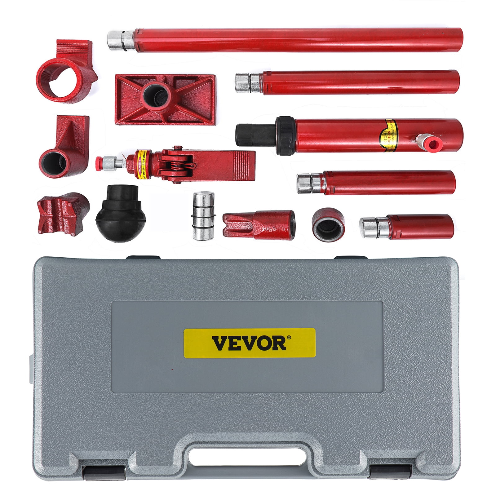 10 Ton Porta Power Kit 78.7 inch Oil Hose Hydraulic Car Jack Ram for Loadhandler Truck Bed Unloader Farm and Hydraulic Equipment Construction 2M Red 