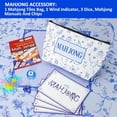 thumbnail image 5 of American Mahjong Tile Set(4 Layer), 160 Blue Acrylic Engraved Tiles with Mahjong Tiles Bag and Mah-jongg Accessories, 5 of 9