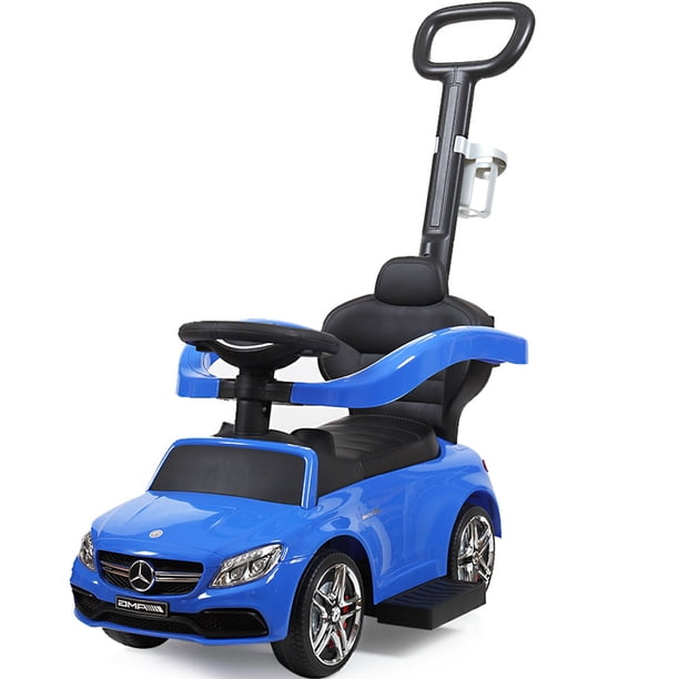 Hikiddo Toddler Ride On Car, 3 in 1 Mercedes Benz Push Car Stroller