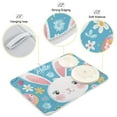 thumbnail image 4 of Hello Rabbit Face Dish Drying Mat 16x18 Absorbent Microfiber Draining Rack Pad for Kitchen Counter Sink, 4 of 8