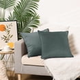 thumbnail image 6 of REGALWOVEN Set of 2 Velvet Throw Pillow Covers Decorative Solid Cushion Covers for Sofa Grey 16" x 16", 6 of 6
