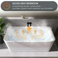 thumbnail image 6 of Lilac 67" x 32" Flatbottom Freestanding Acrylic Soaking Bathtub in Glossy White, 6 of 20