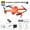 Orange,Single Camera, variant on Rc Drone for Kids - K5 Drone Aerial Photography 4K-lens High-Definition Quadcopter Toy