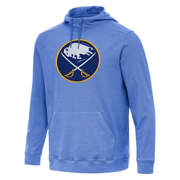 Men's Antigua Heather Royal Buffalo Sabres Cloud Pullover Hoodie